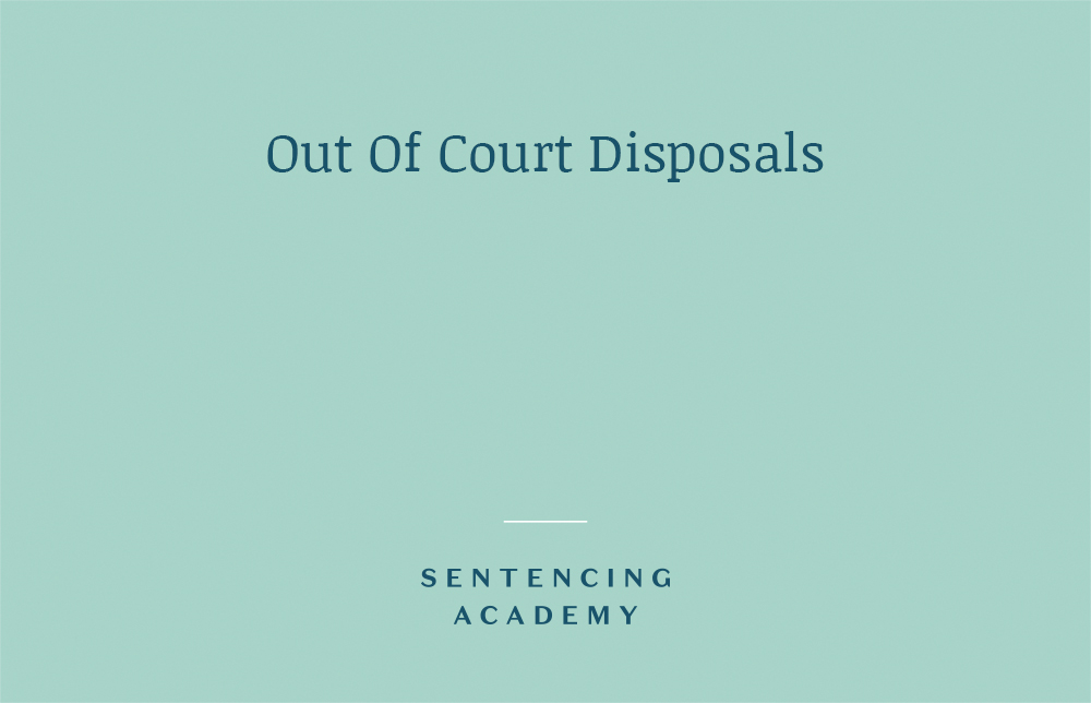 Out Of Court Disposals: February 2021